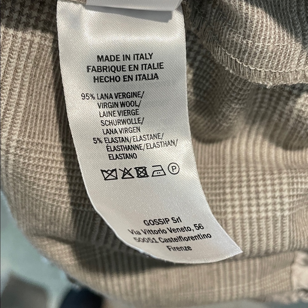 Antonelli Firenze | Women’s Virgin Wool Plaid Pants Set Size 40 US 4 - Picture 11 of 12